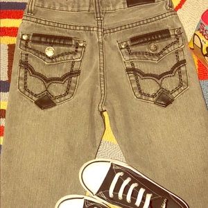 Max and Dutch gray jeans boys size 8